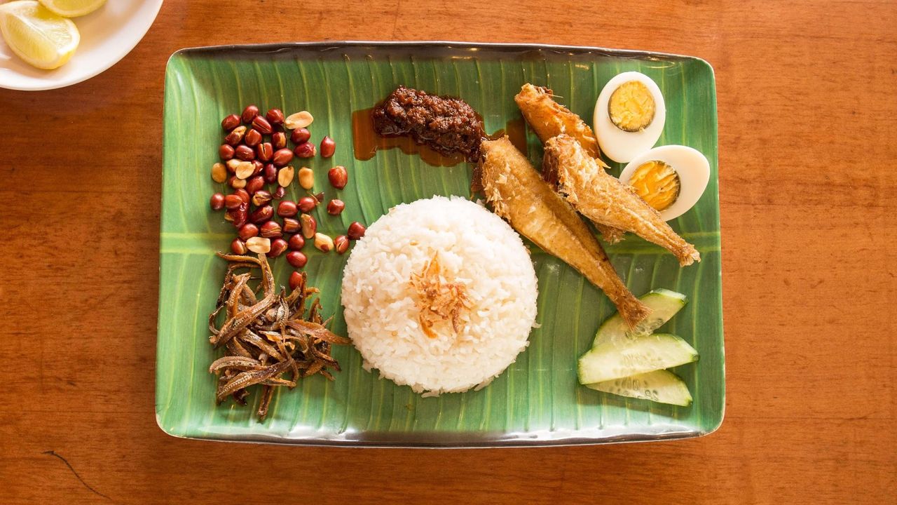 Nasi Lemak with Fried Fish