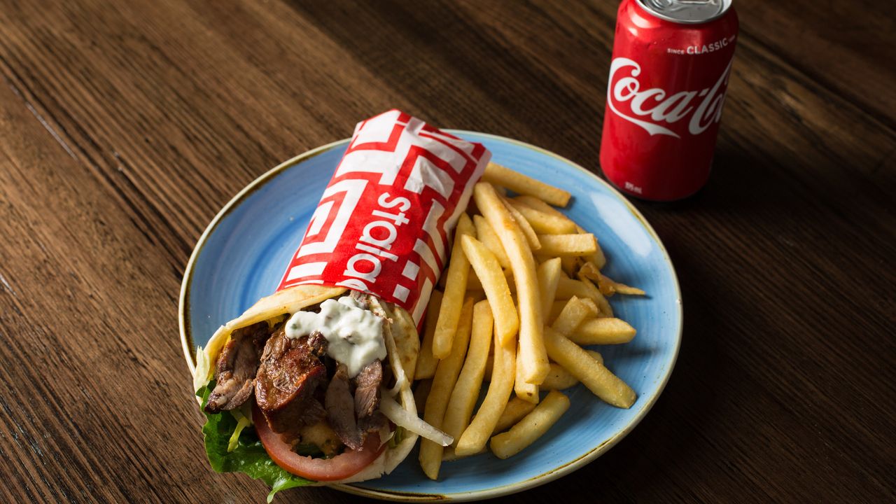 Lamb Giros Souvlaki Combo