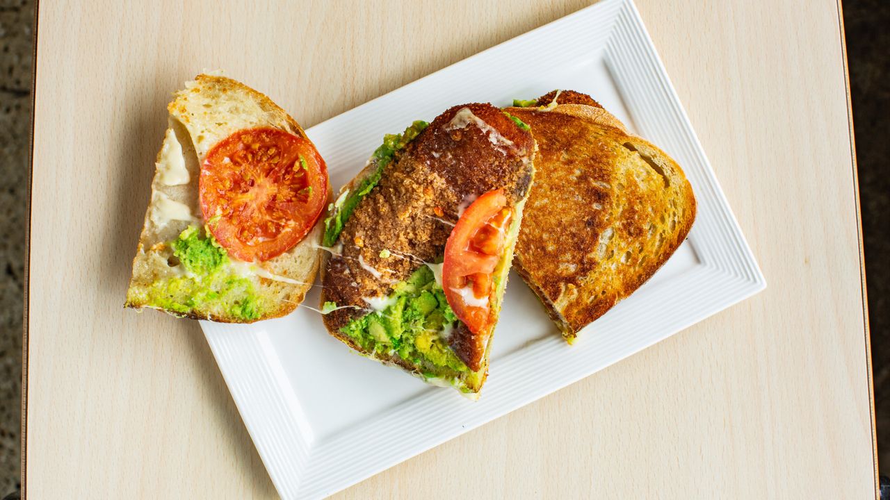 Chicken Schnitzel & Avocado Toastie