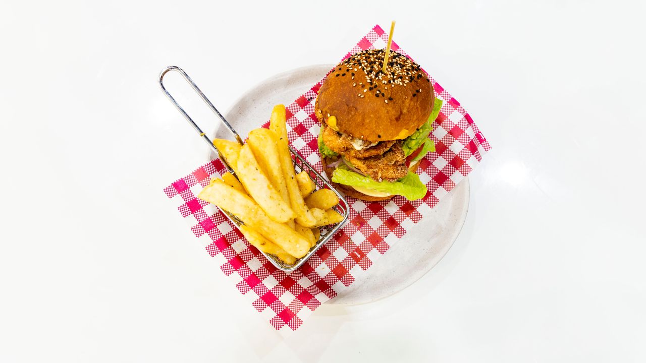 Deep Fried Chicken Burger