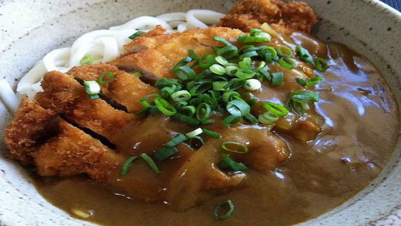Chicken Cutlet Curry Udon
