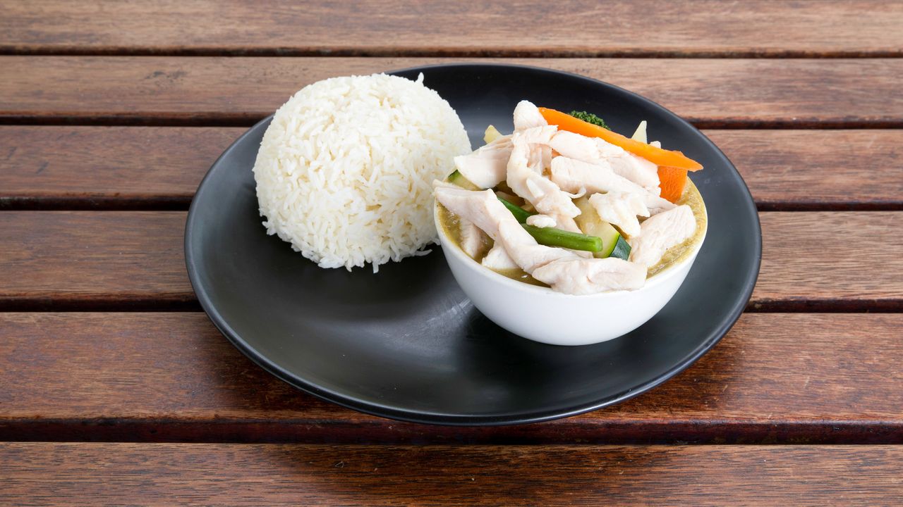 Thai Green Curry on Rice