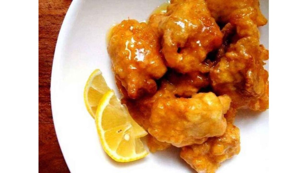 Lemon Chicken on Rice