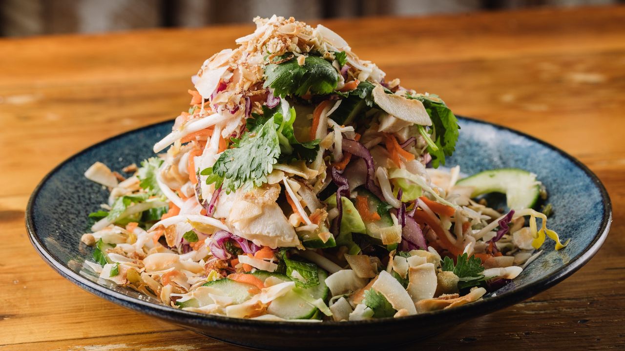 Poached Chicken Slaw (GF) (N)