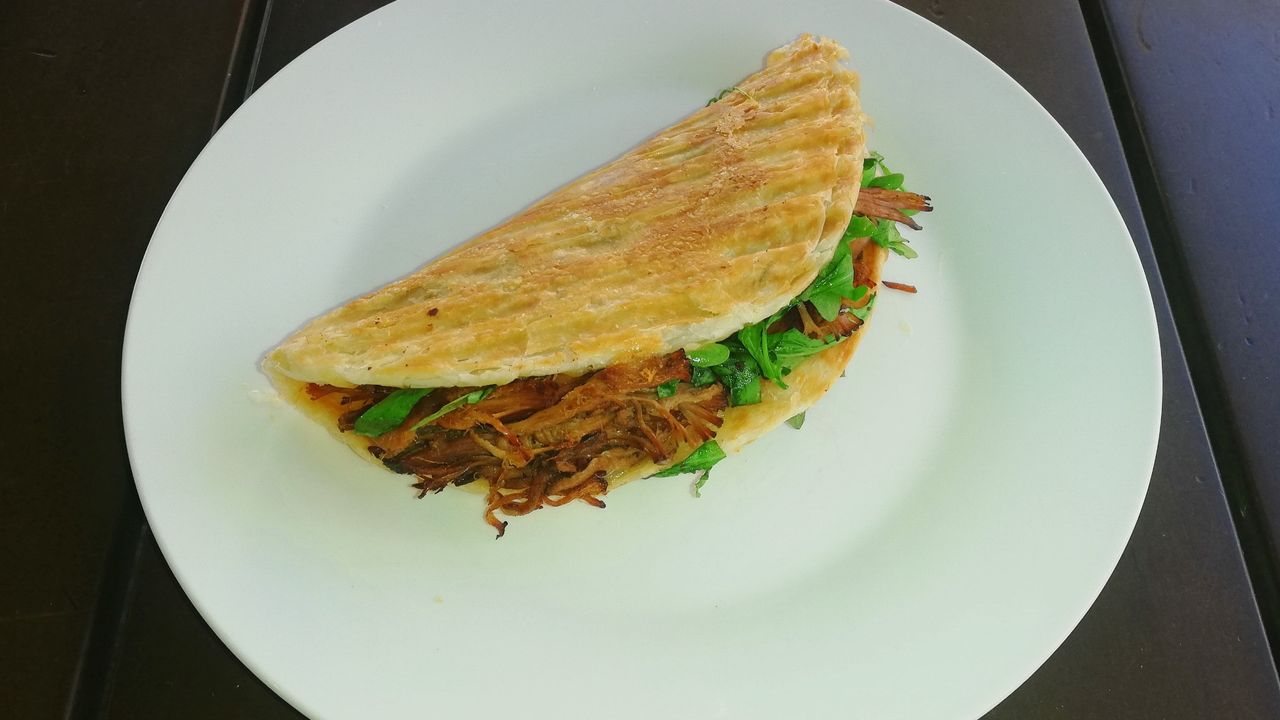 Cheesy Pulled Beef Roti