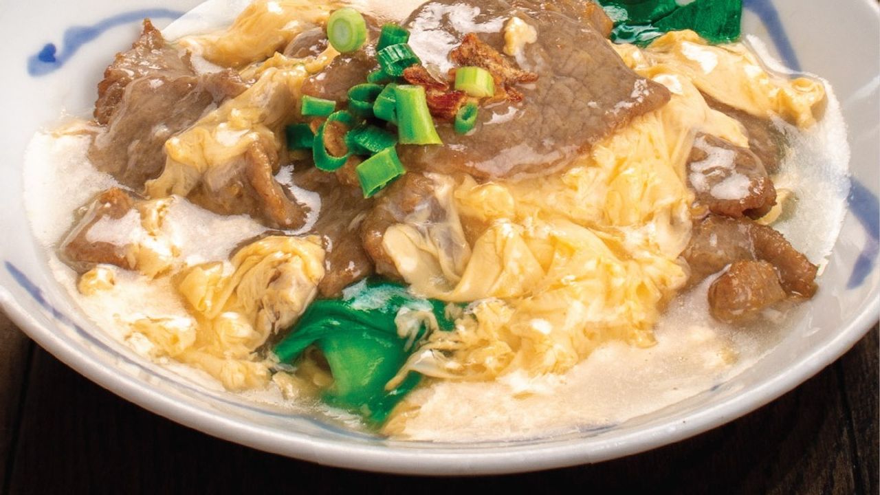 R4 Stir Fried Beef In Egg Gravy With Rice