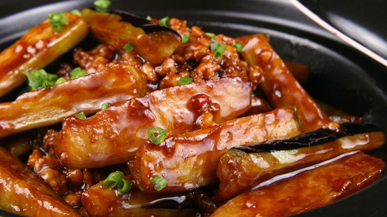 Eggplant with Minced Chicken