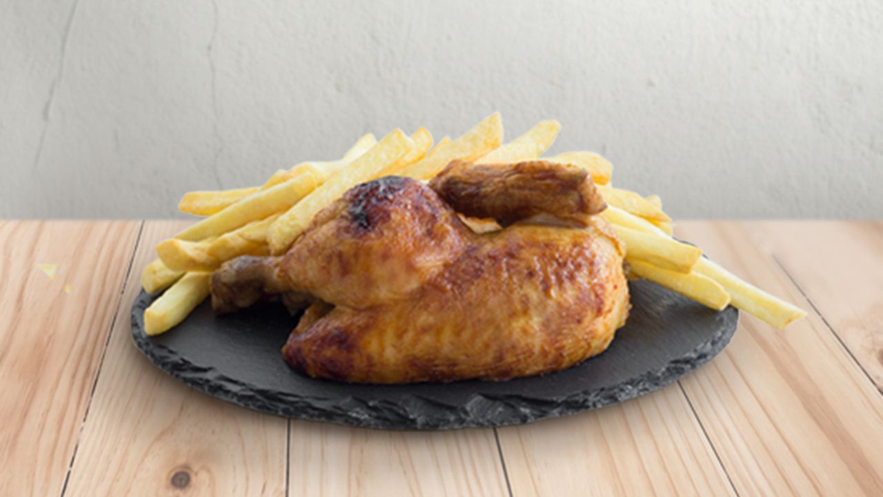 Half Chicken and Chips