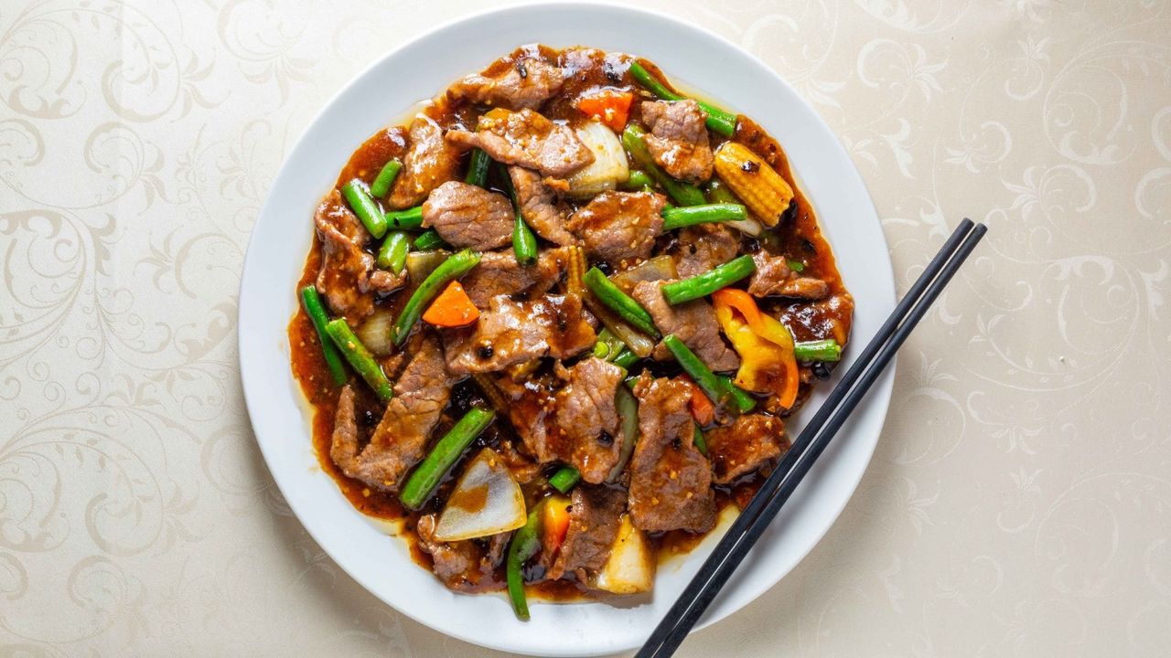 Sliced Beef with Black Bean Sauce
