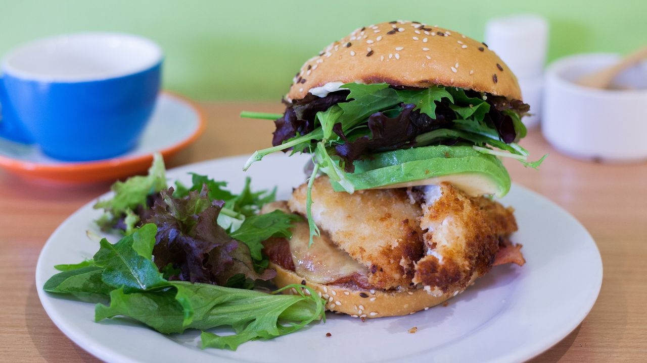 Crumbed Chicken Burger