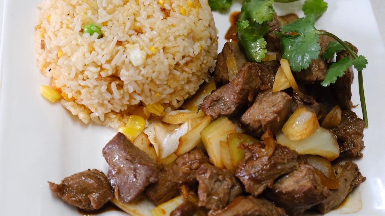 Vietnamese Shaking Beef on Garlic Rice
