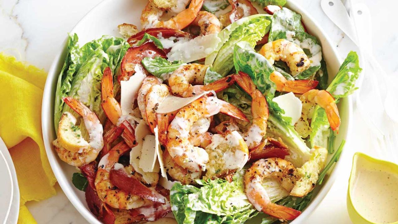 Prawn Caesar Salad