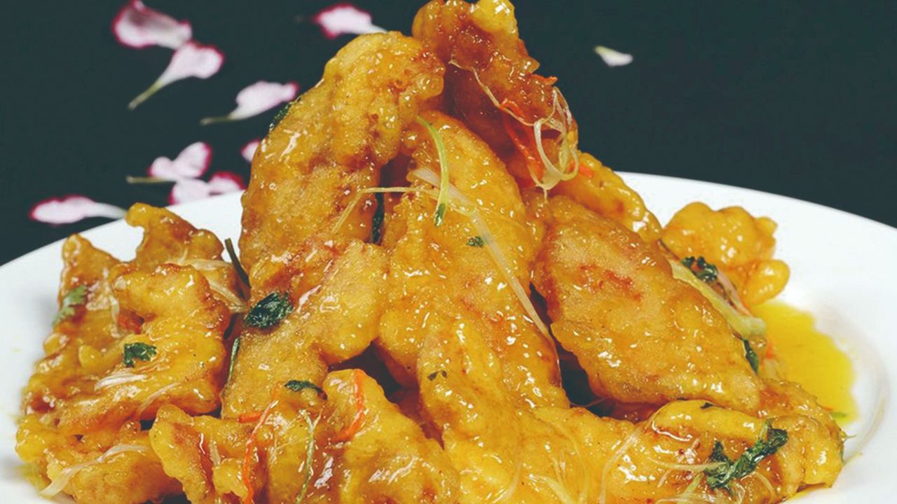 059. Double Cooked Pork Slices with Sweet & Sour Sauce