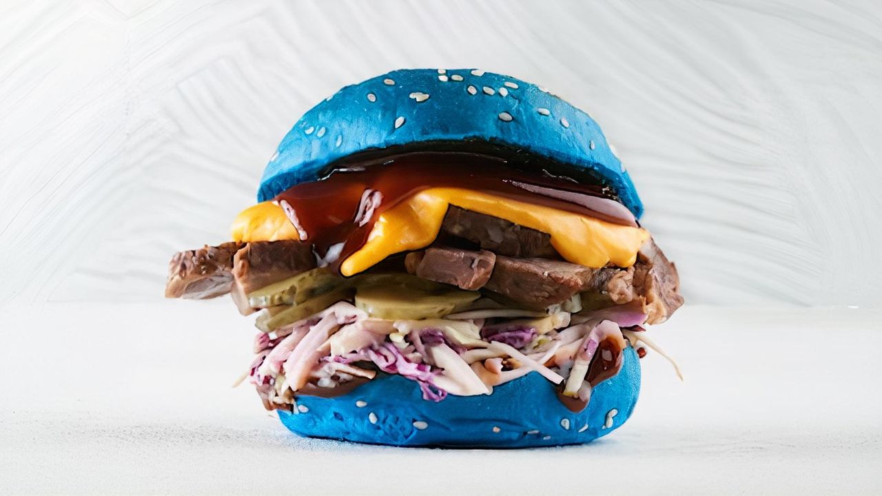 BBQ Brisket Burger - Blues or Maroons!