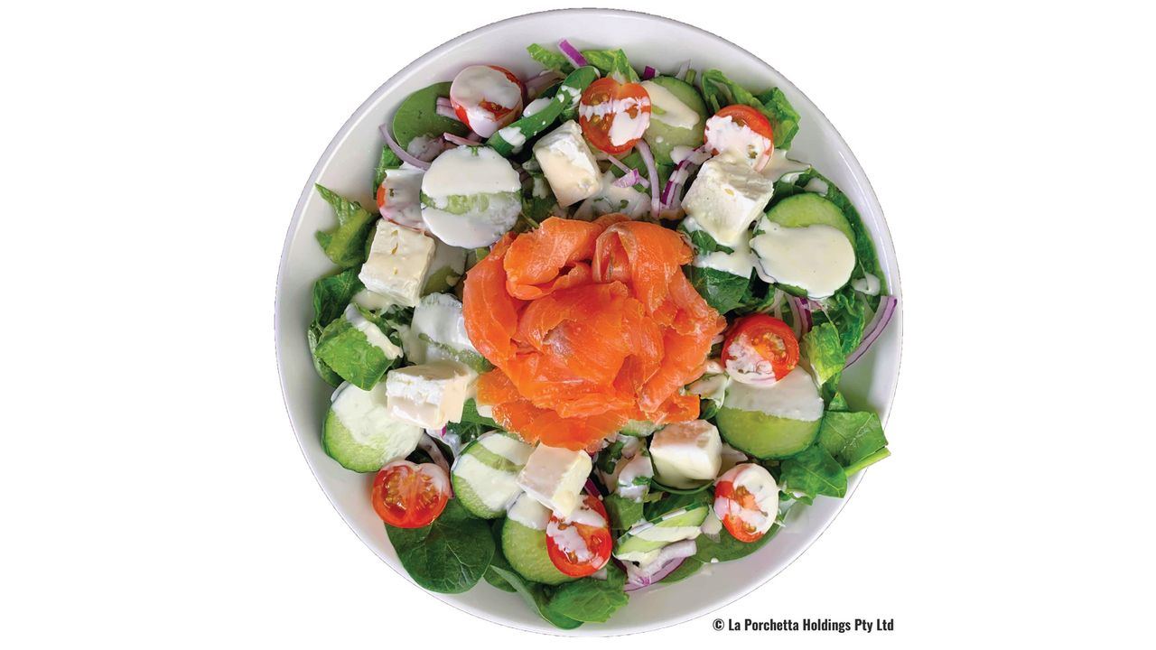 Smoked Salmon & Spinach Salad
