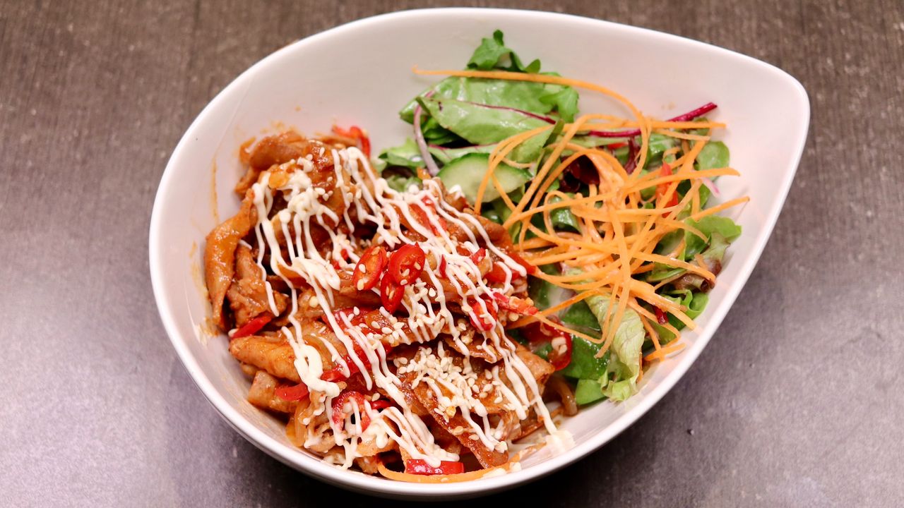 Spicy Pork Rice Bowl