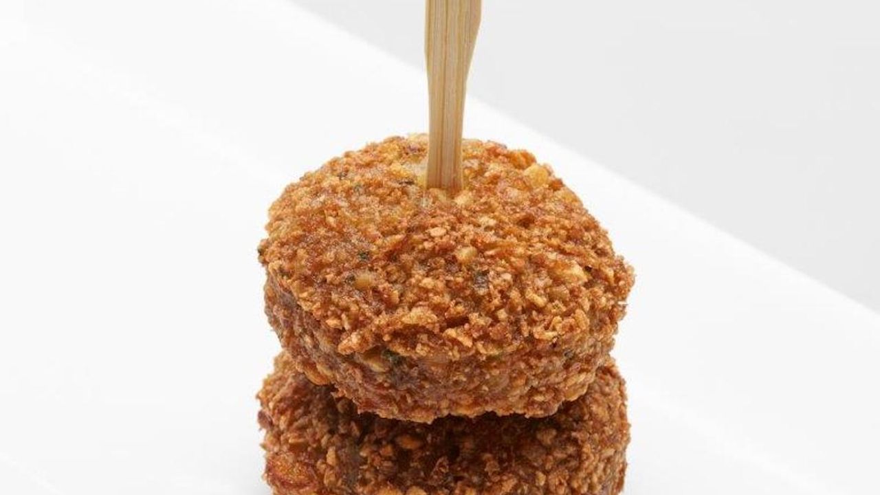 Falafel Balls 2 on a Skewer with Yoghurt Raita (gf) (v) - Vegan