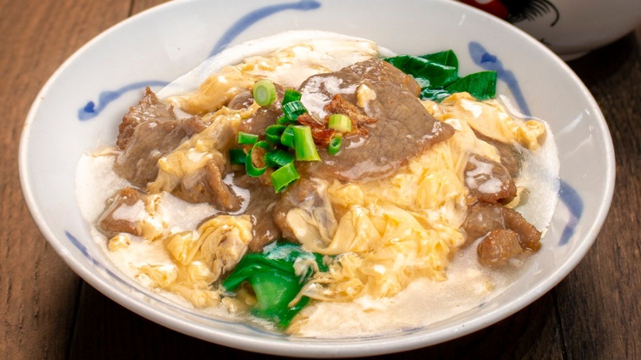 Stir Fried Beef in Egg Gravy