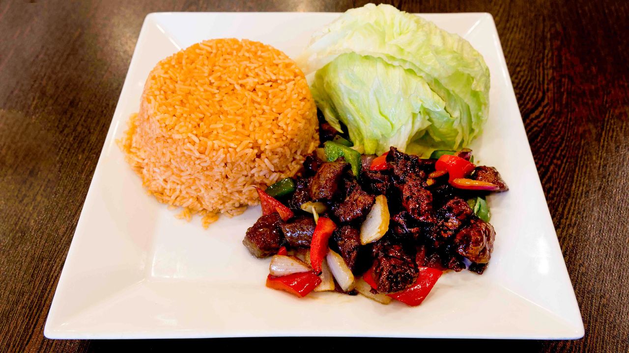 Diced Beef on Rice