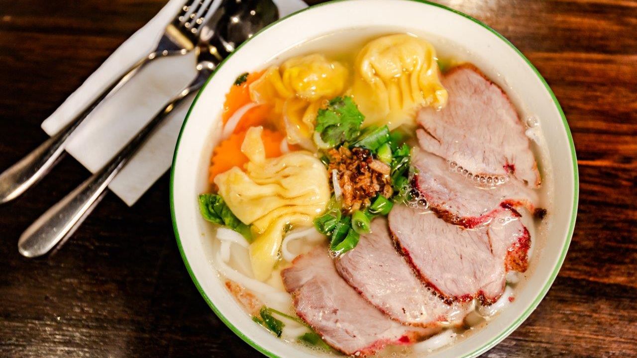 BBQ Pork and Wonton Noodle Soup