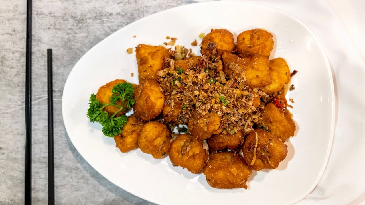 Spicy Salt & Chilli Fried Silky Bean Curd