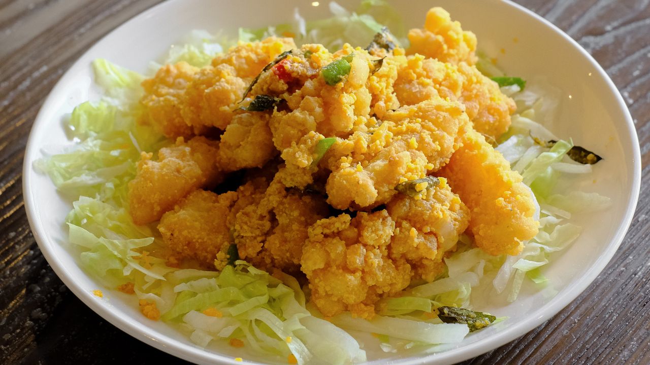 Salted Egg King Prawns