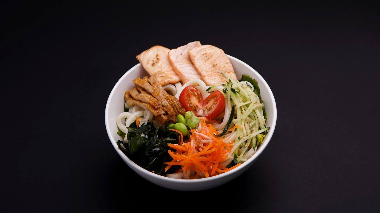 Salmon Udon Salad