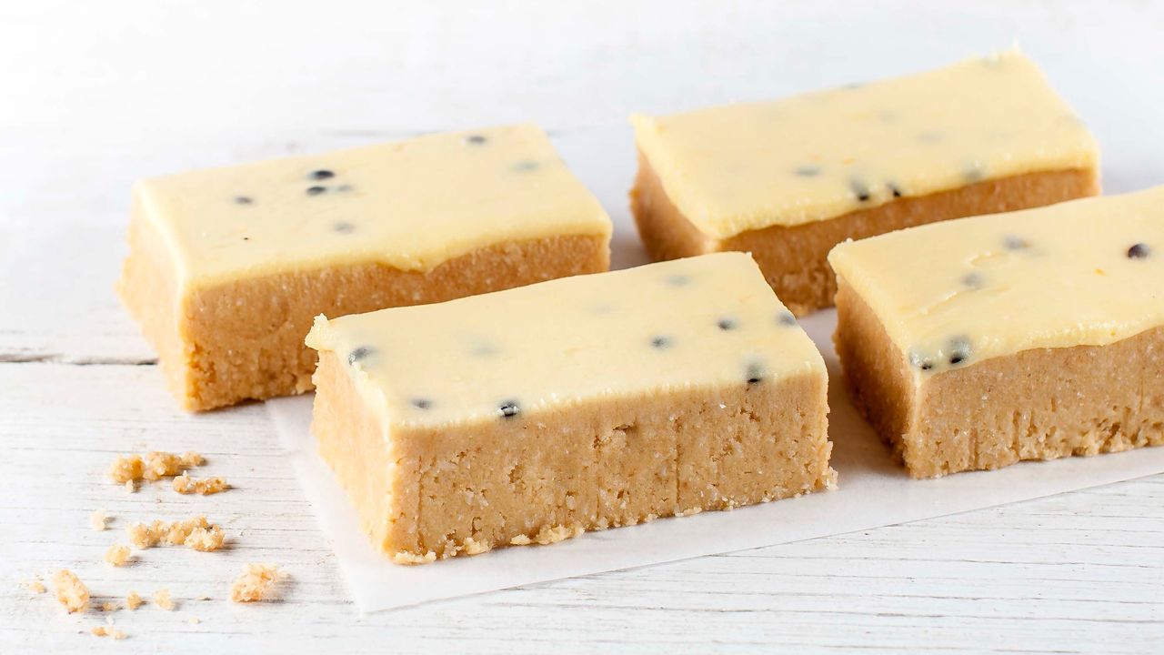 Lemon Passionfruit Slice (GF)