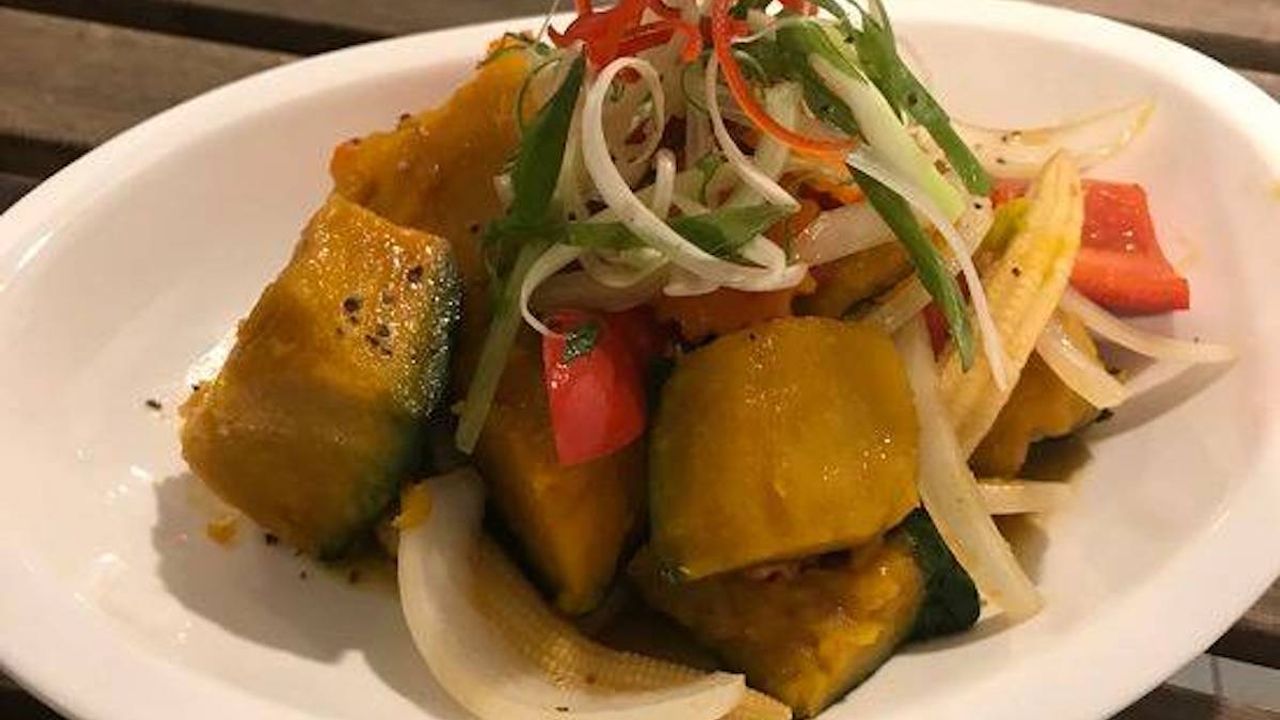 No-Egg Pumpkin & Vegetables Stir Fry