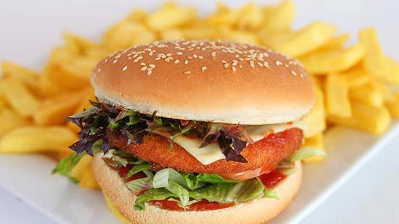 Chicken Burger and Chips