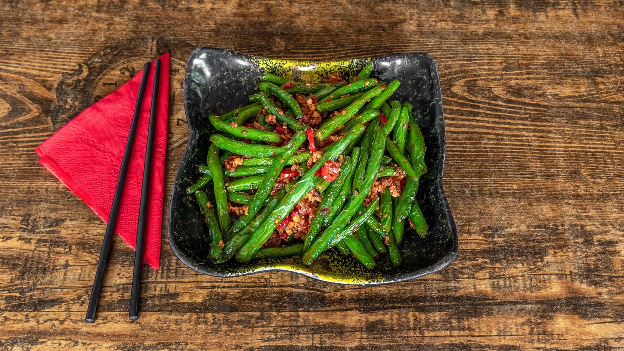 Dry Fried String Beans in Spicy Sauce