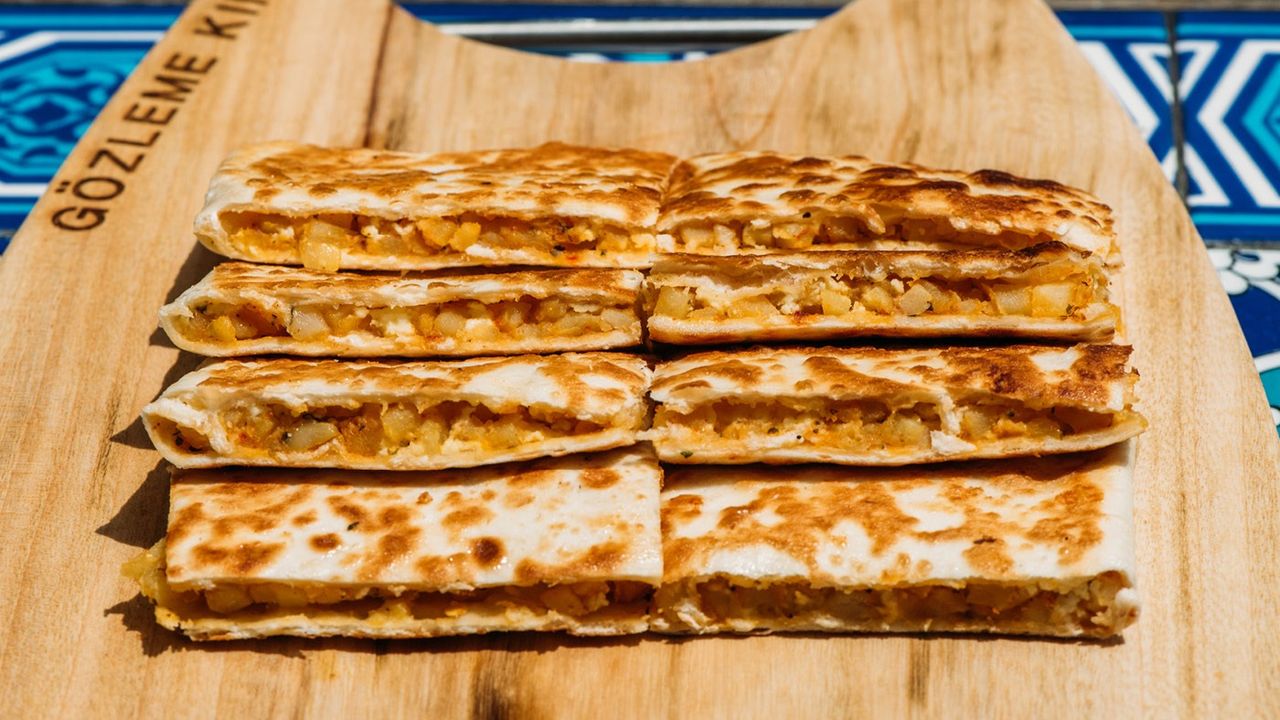 Marinated Chilli Potato Gozleme