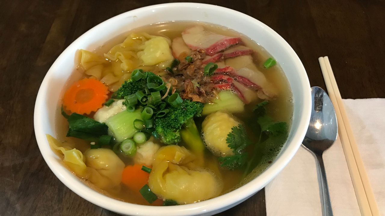 Wonton & BBQ Pork Egg Noodle Soup