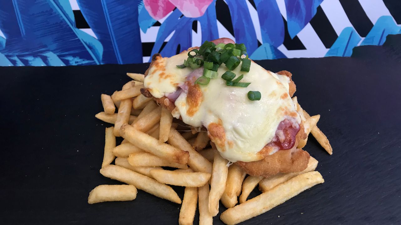 Chicken Parmie and Chips