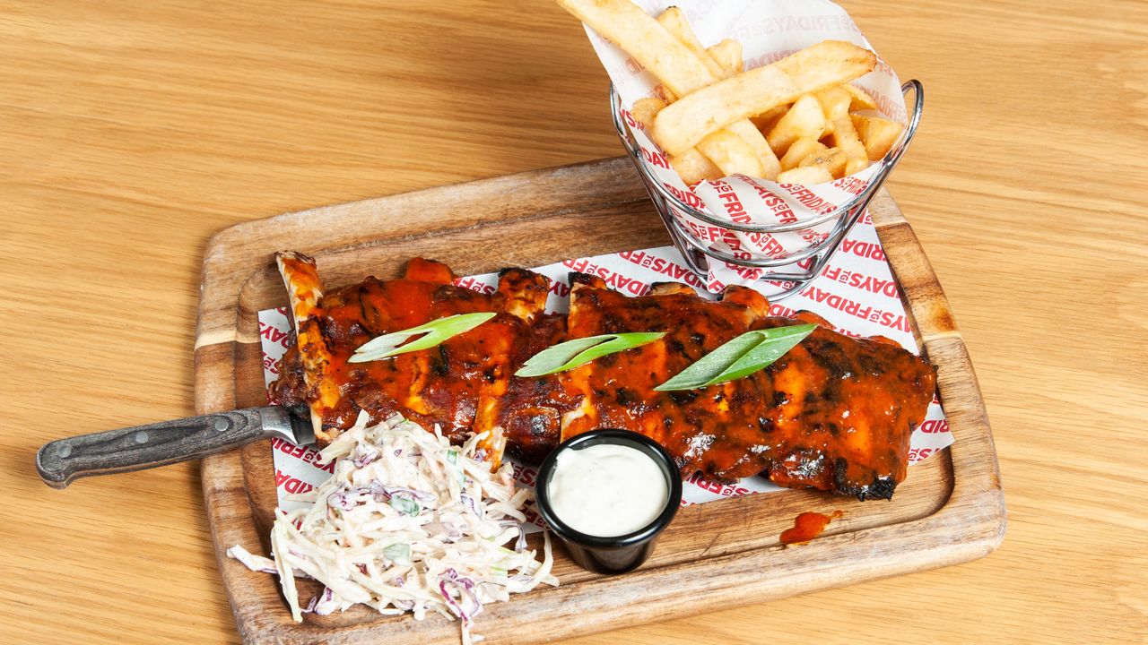 Beef Ribs and Fries - Full Rack