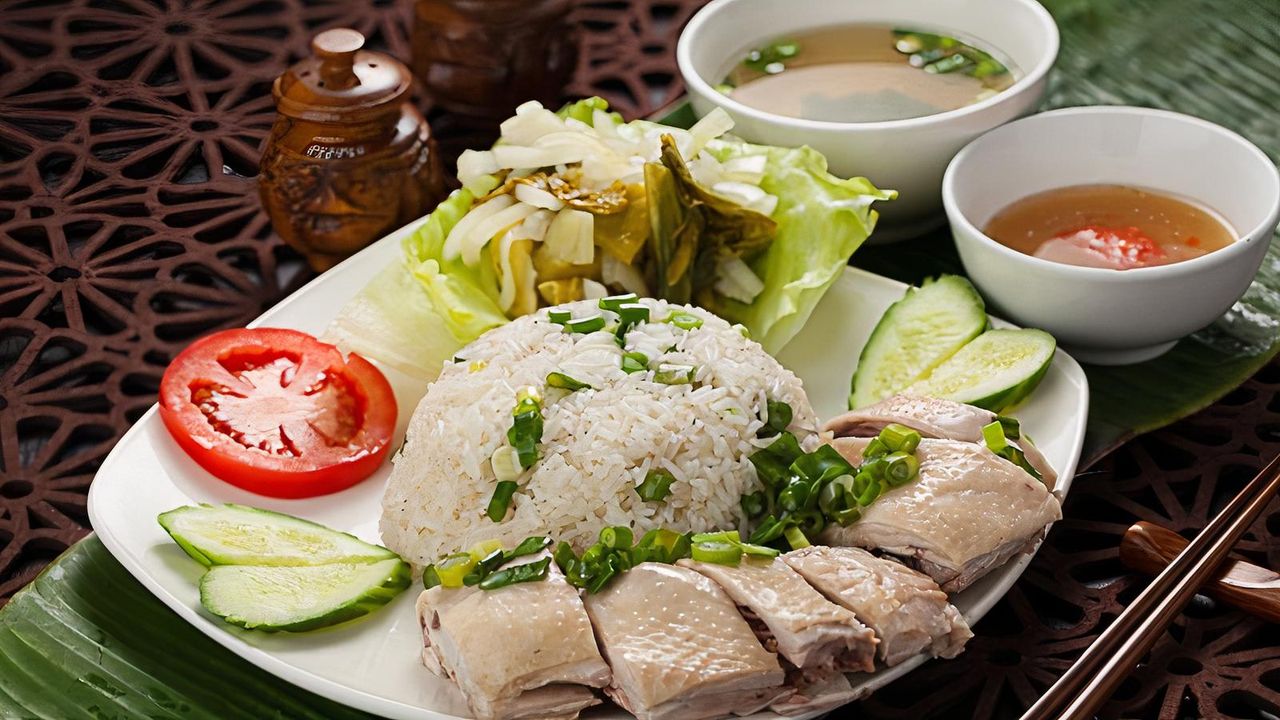 Hainan Rice with Chopped Chicken