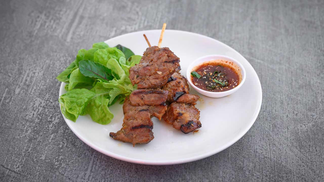 Moo Ping Set (2 skewers)