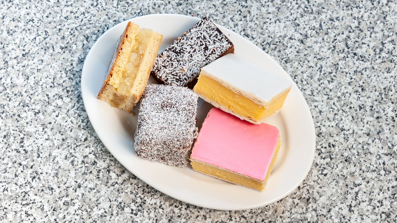 Vanilla Slice Pink Iced