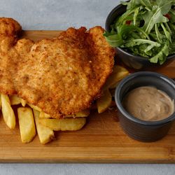 Giant Chicken Schnitzel