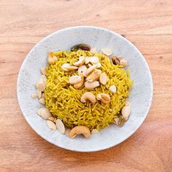 Turmeric Rice and Roasted Mixed Nuts