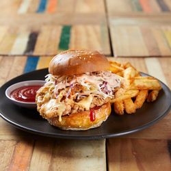 Burger and Chips