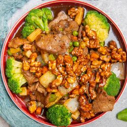 Sliced Beef in Honey Pepper Sauce