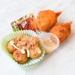 Takoyaki and Crab Claw
