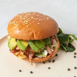 Bacon & Egg Roll with Avo