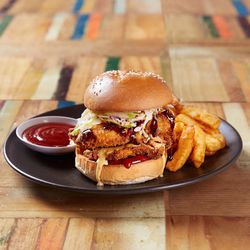 Deli-Burger and Chips