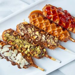 Waffles to Go on Sticks